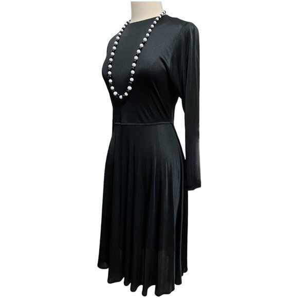 Vintage slinky black dress - Picture 2 of 5